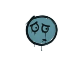 Sealed Graffiti | Worry (Wire Blue) image