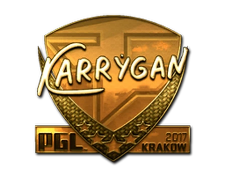 Sticker | karrigan (Gold) | Krakow 2017 image
