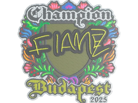 Sticker | FlameZ (Embroidered, Champion) | Budapest 2025 image