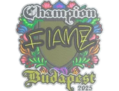 Sticker | FlameZ (Embroidered, Champion) | Budapest 2025 image