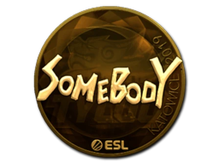 Sticker | somebody (Gold) | Katowice 2019 image