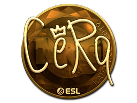 Sticker | CeRq (Gold) | Katowice 2019 image