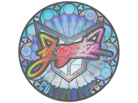 Sticker | yxngstxr (Holo) | Cologne 2026 image