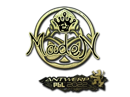 Sticker | maden (Gold) | Antwerp 2022 image