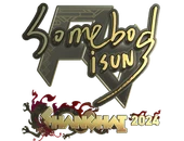 Sticker | somebody (Gold) | Shanghai 2024 image