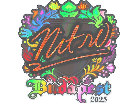 Sticker | nitr0 (Holo) | Budapest 2025 image
