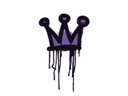 Sealed Graffiti | Little Crown (Monster Purple) image