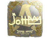 Sticker | jottAAA (Gold) | Austin 2025 image