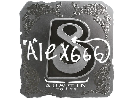 Sticker | alex666 (Foil) | Austin 2025 image
