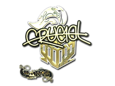 Sticker | CRUC1AL (Gold) | Paris 2023 image