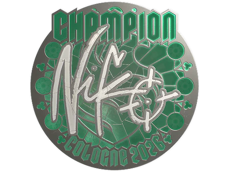 Sticker | NiKo (Foil, Champion) | Cologne 2026 image