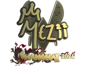 Sticker | mezii (Gold) | Shanghai 2024 image
