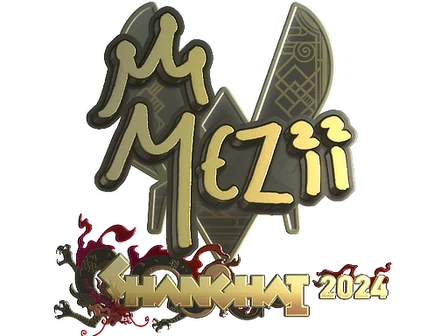 Sticker | mezii (Gold) | Shanghai 2024 image