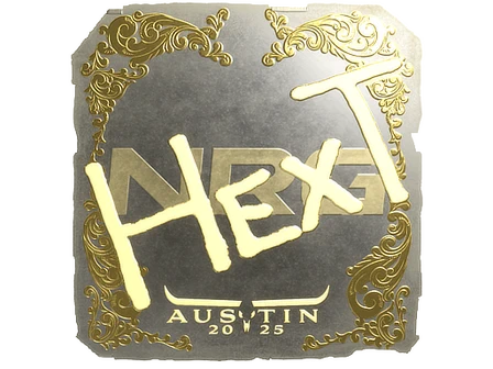 Sticker | HexT (Gold) | Austin 2025 image