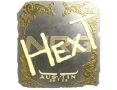 Sticker | HexT (Gold) | Austin 2025 image