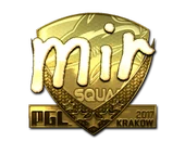 Sticker | mir (Gold) | Krakow 2017 image