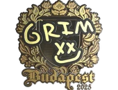 Sticker | Grim (Gold) | Budapest 2025 image