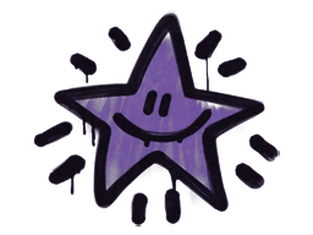 Sealed Graffiti | Shining Star (Monster Purple) image