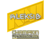 Sticker | Aleksib (Champion) | Copenhagen 2024 image