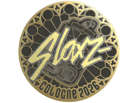 Sticker | slaxz- (Gold) | Cologne 2026 image