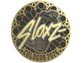 Sticker | slaxz- (Gold) | Cologne 2026 image