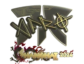 Sticker | afro (Gold) | Shanghai 2024 image