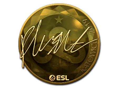 Sticker | flusha (Gold) | Katowice 2019 image