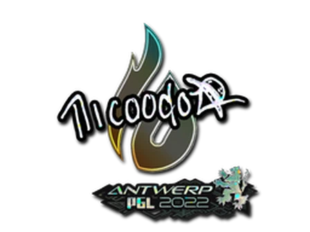 Sticker | nicoodoz (Glitter) | Antwerp 2022 image