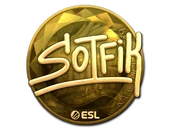 Sticker | S0tF1k (Gold) | Katowice 2019 image