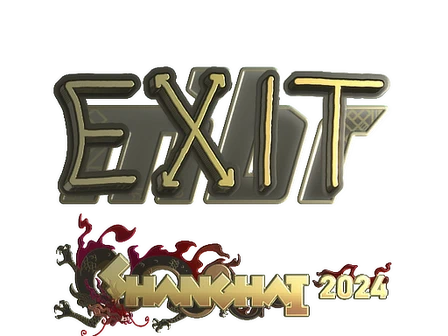 Sticker | exit (Gold) | Shanghai 2024 image