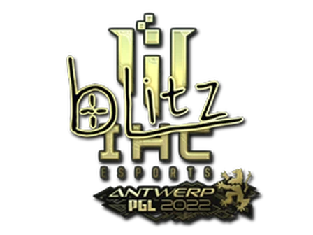 Sticker | bLitz (Gold) | Antwerp 2022 image