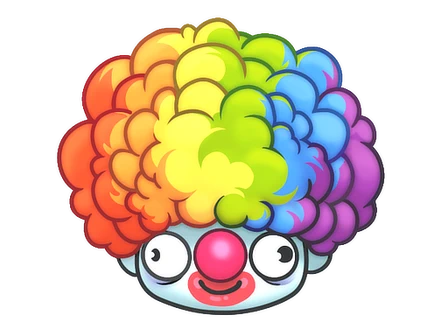 Sticker | Clown Wig image