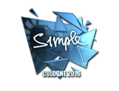 Sticker | s1mple (Foil) | Cologne 2016 image
