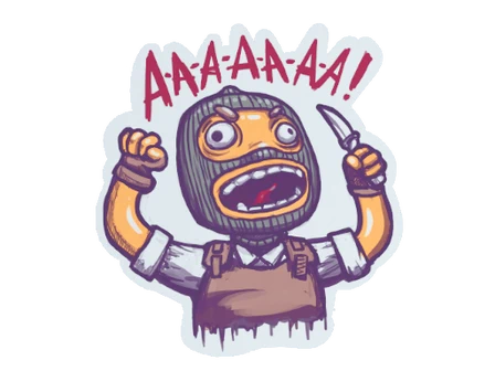 Sticker | Angry T image