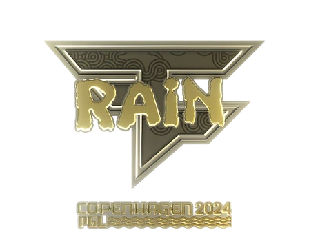 Sticker | rain (Gold) | Copenhagen 2024 image
