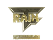 Sticker | rain (Gold) | Copenhagen 2024 image