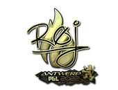 Sticker | roeJ (Gold) | Antwerp 2022 image