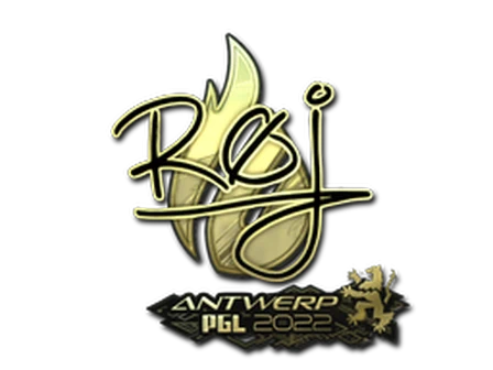 Sticker | roeJ (Gold) | Antwerp 2022 image