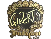 Sticker | qikert (Gold) | Budapest 2025 image