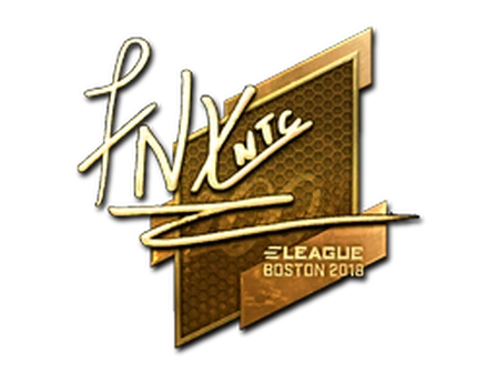 Sticker | fnx (Gold) | Boston 2018 image