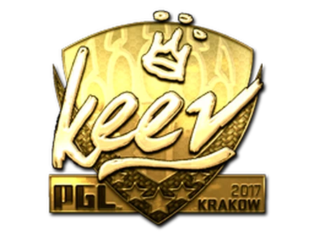 Sticker | keev (Gold) | Krakow 2017 image