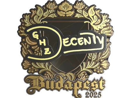 Sticker | decenty (Gold) | Budapest 2025 image