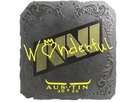 Sticker | w0nderful (Foil) | Austin 2025 image