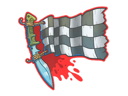 Sticker | Checkered Kukri image