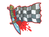 Sticker | Checkered Kukri image