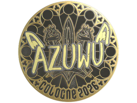 Sticker | AZUWU (Gold) | Cologne 2026 image