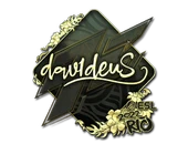 Sticker | dav1deuS (Gold) | Rio 2022 image