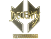 Sticker | decenty (Gold) | Copenhagen 2024 image