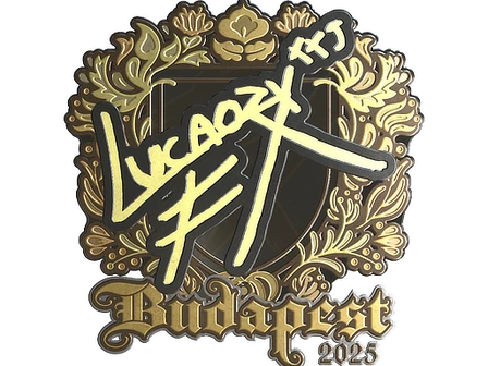 Sticker | Lucaozy (Gold) | Budapest 2025 image