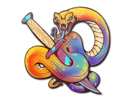 Sticker | Coiled Strike (Holo) image